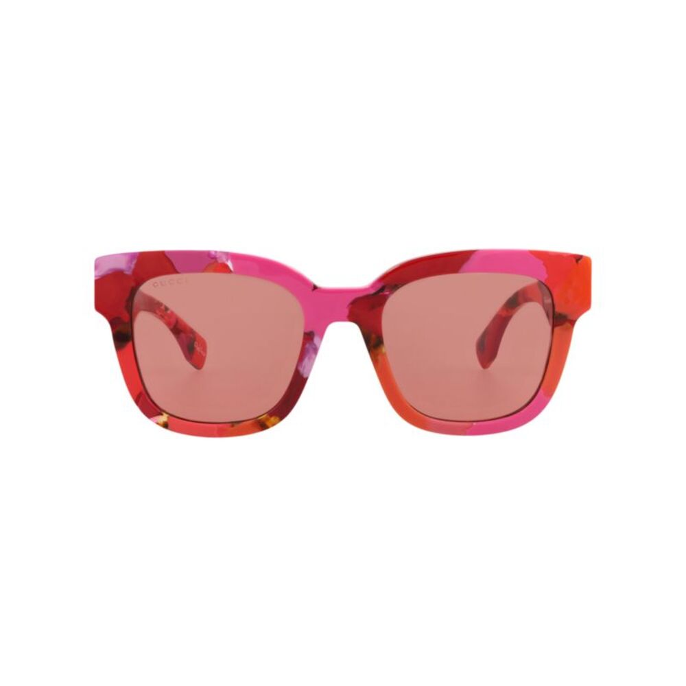 Gucci Square-Frame Recycled Acetate Sunglasses Multi Womens - Picture 1 of 6
